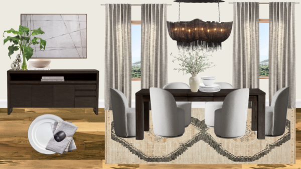 Luxury Transitional Dining Room