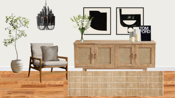 Luxury Transitional Entrance Foyer