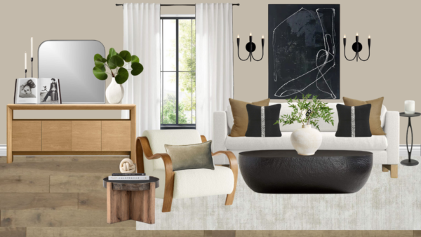 Luxury Transitional Living Room