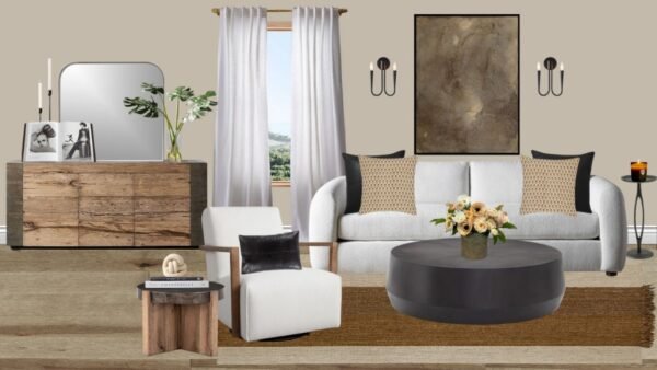 Luxury Transitional Living Room