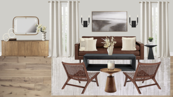 Luxury Transitional Living Room