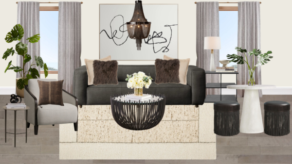 Luxury Transitional Living Room