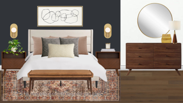 Non Luxury Mid Century Bedroom