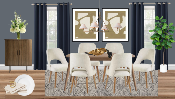 Non Luxury Mid Century Dining Room