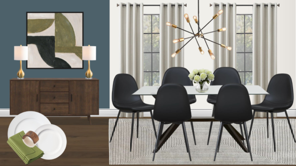 Non Luxury Mid Century Dining Room
