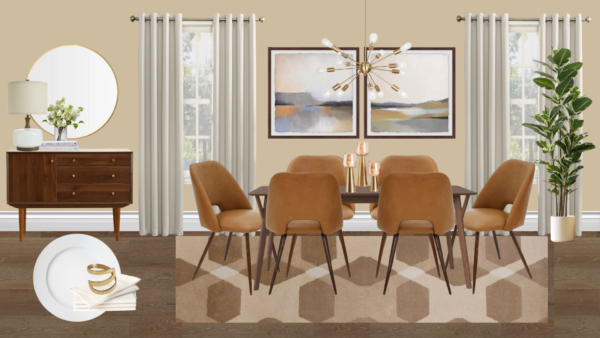 Non Luxury Mid Century Dining Room