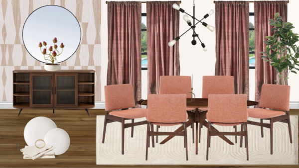 Non Luxury Mid Century Dining Room