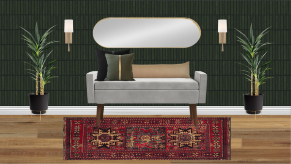 Non Luxury Mid Century Entrance Foyer