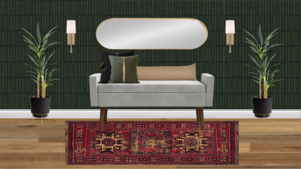 Non Luxury Mid Century Entrance Foyer