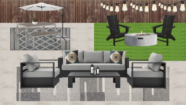 Non Luxury Modern Back Patio