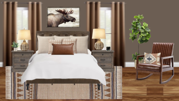Non Luxury RusticLodge Bedroom