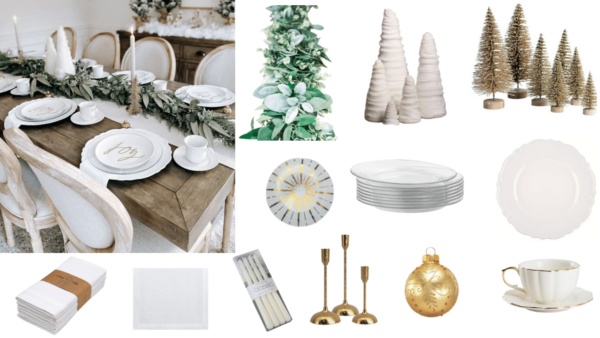 Traditional Christmas Tablescape