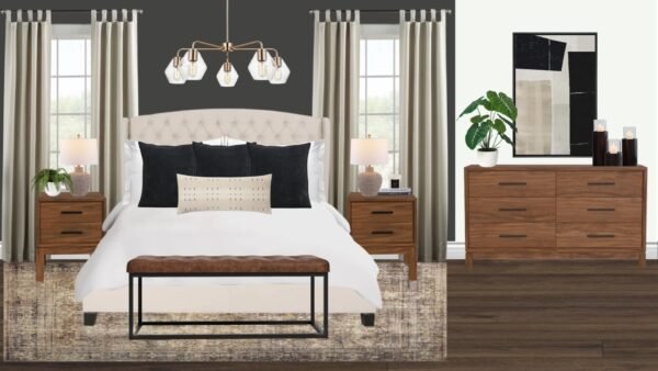 Non Luxury Transitional Bedroom