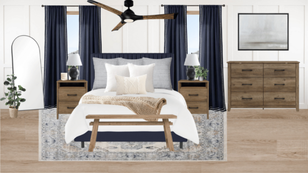 Non Luxury Transitional Bedroom