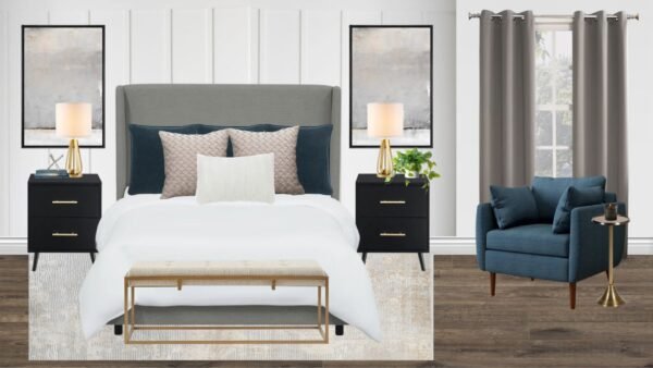 Non Luxury Transitional Bedroom