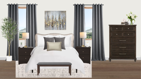 Non Luxury Transitional Bedroom