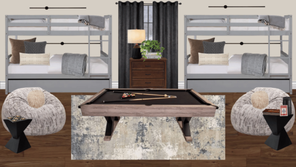 Non Luxury Transitional Bunkhouse Loft