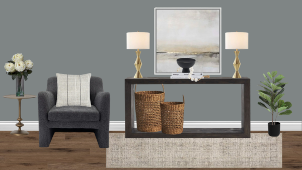 Non Luxury Transitional Entrance Foyer