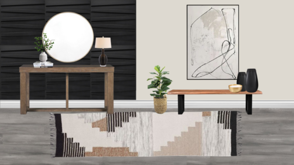 Non Luxury Transitional Entrance Foyer