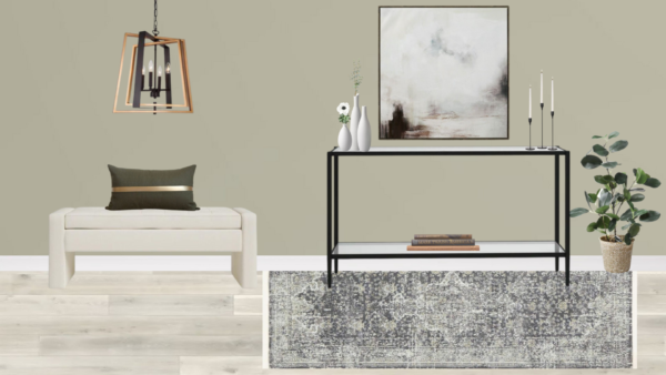Non Luxury Transitional Entrance Foyer