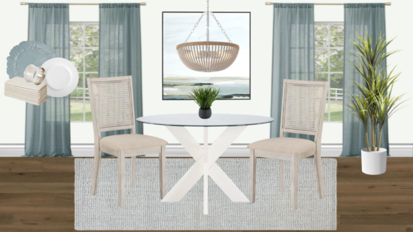 Non Luxury Coastal Breakfast Nook