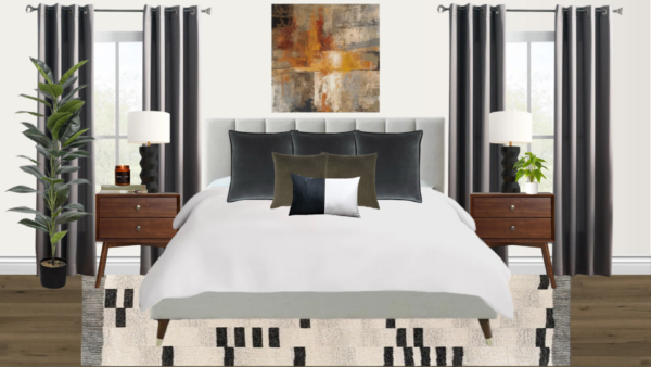 Non Luxury Mid Century Bedroom