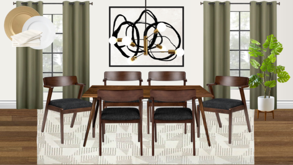 Non Luxury Mid Century Dining Room