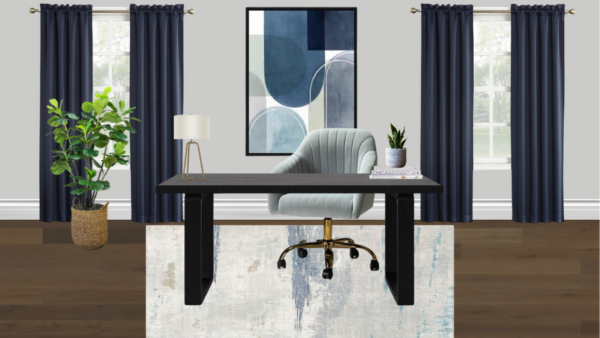 Non Luxury Mid Century Office/Den
