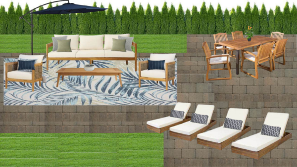 Non Luxury Coastal Back Patio
