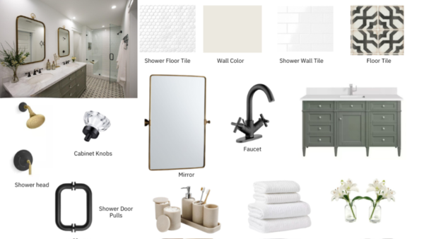 Mid Range Farmhouse Bathroom Renovation