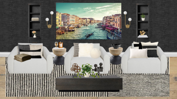 Non Luxury Modern Media Room