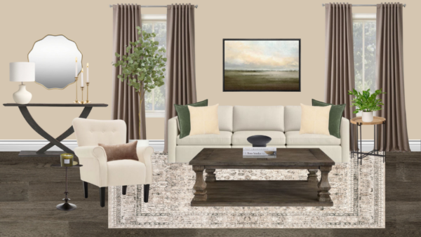 Non Luxury Traditional Living Room