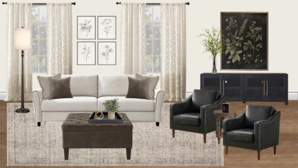 Non Luxury Traditional Living Room