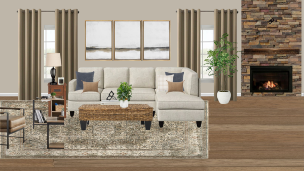 Non Luxury Traditional Living Room