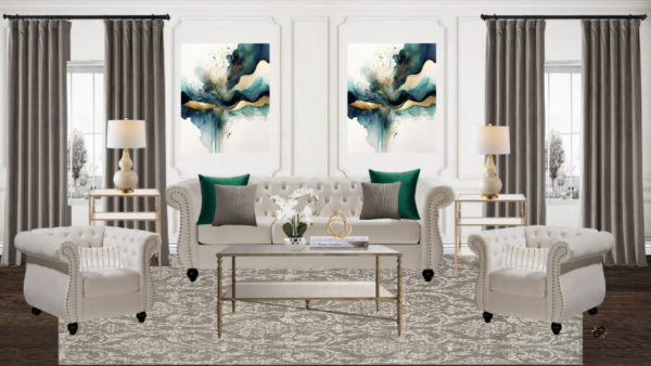 Non Luxury Traditional Living Room