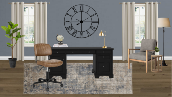 Non Luxury Traditional OfficeDen