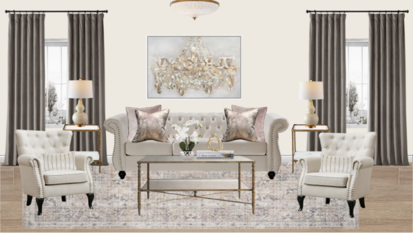 Non Luxury Traditional Living Room
