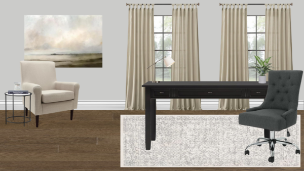 Non Luxury Traditional OfficeDen