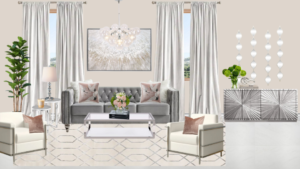 Non Luxury Glam Living Room