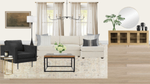 Luxury Transitional Living Room