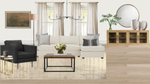 Luxury Transitional Living Room