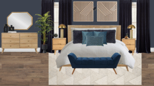 Non Luxury Mid Century Bedroom