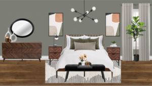 Non Luxury Mid Century Bedroom