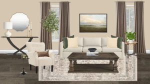 Non Luxury Traditional Living Room