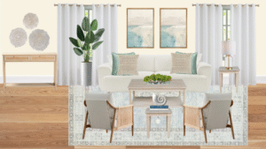 Non Luxury Coastal Living Room