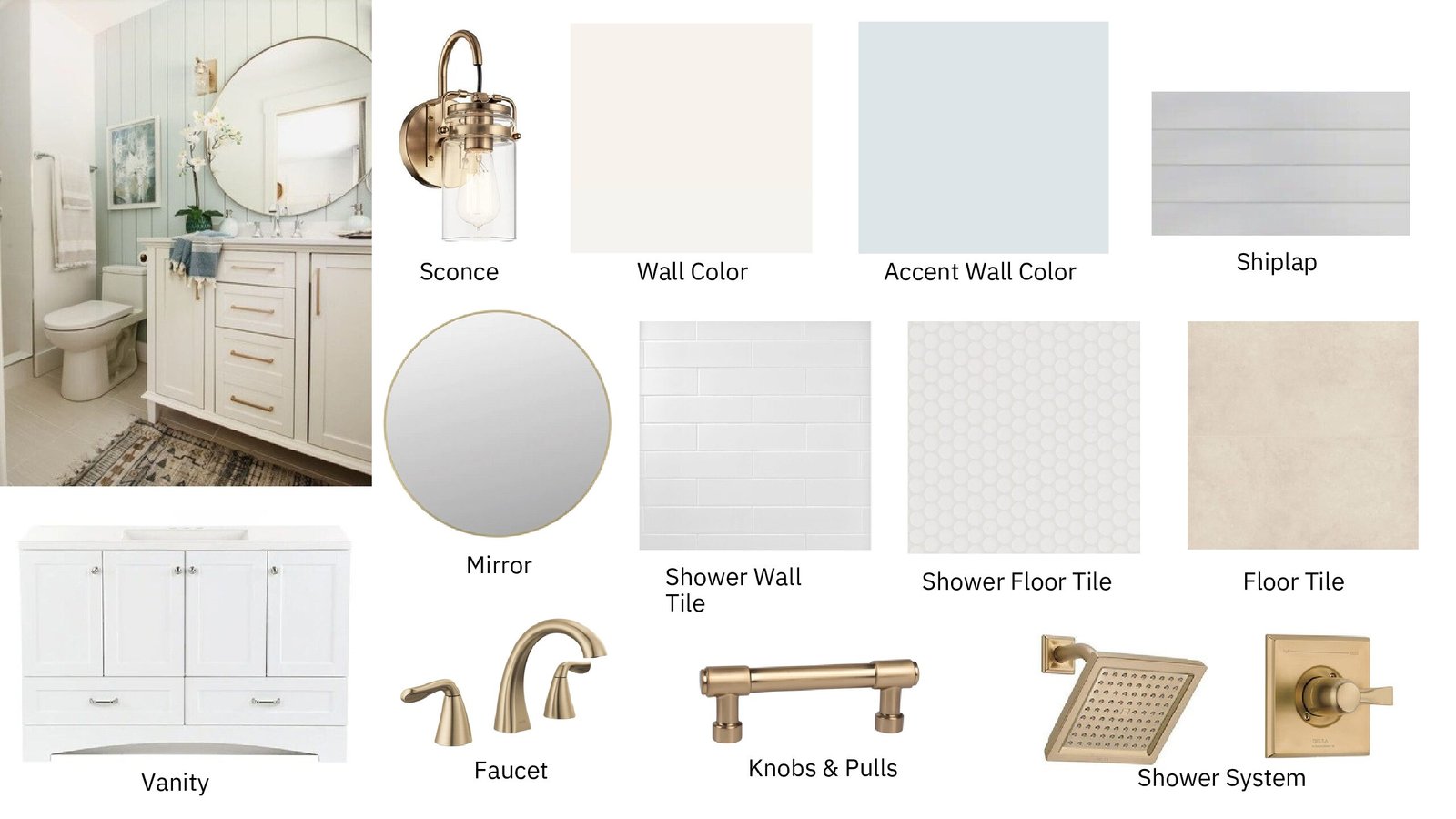 Coastal Mid-Range Bathroom Renovation