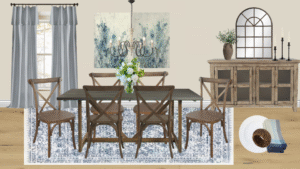 Non Luxury Farmhouse Dining Room