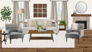 Non Luxury Farmhouse Living Room