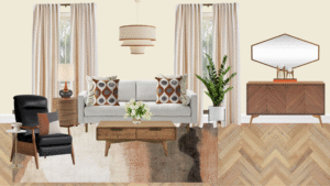 Luxury Mid-Century Living Room