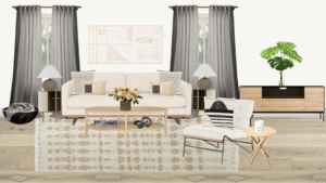 Luxury Scandinavian Living Room